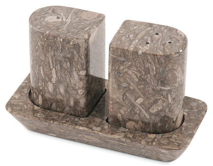Radicaln Marble Salt and Pepper Shakers 2.5" Oceanic Handcrafted Stone Saleros Spice Set for Kitchen Table, Pink Salt Holder, Farmhouse Kitchen Decor, Elegant Home Essentials