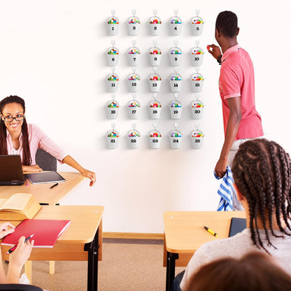 JellyArch Classroom Management Tools have You Filled a Bucket Today bucket Filler Activities Positive Behavior Reward Jars Teacher Essentials Preschool Elementary Classroom Must Haves(White)