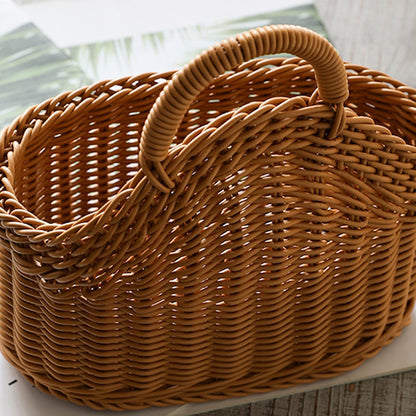 Reicyfang 2 Pcs Hanging Storage Baskets, Potato Garlic Onion Pantry Storage Baskets, Wall Decorative Storage Basket, Washable Decorative Basket Woven Wall Basket Kitchen Bin for Kitchen, Living Room