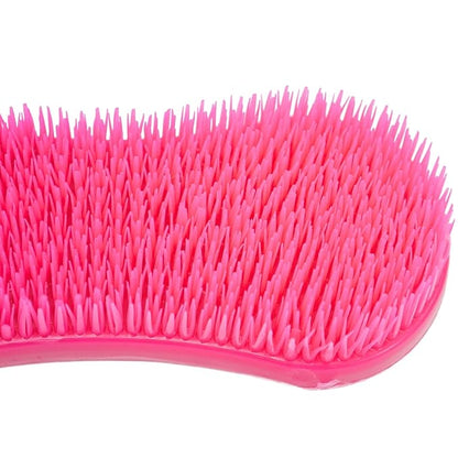 Intrepid International Magic Horse Brush, for Horse Grooming Kit w/Durable Plastic Bristles, Horse Brushes for Grooming, Dark Pink