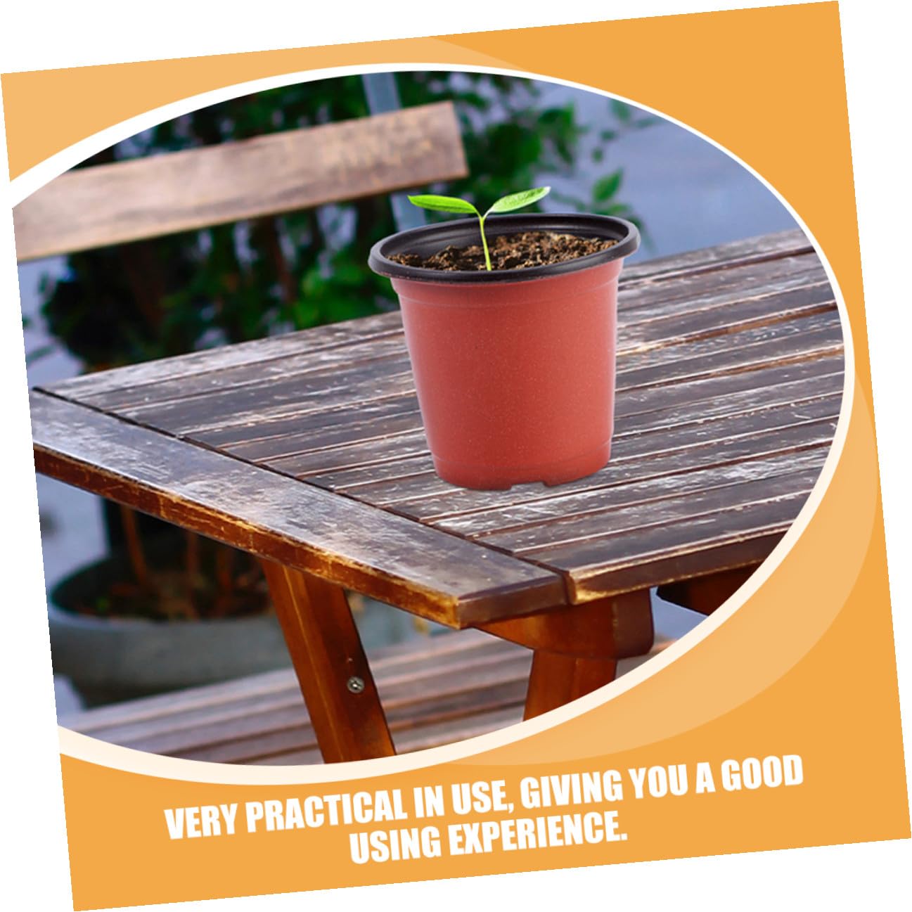 TOMETURE 120pcs Plastic Seedling Pots and Nursery Planter Cups Dual-Color Breathable Planting Containers for Strawberry Cuttings and Outdoor Gardening
