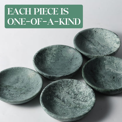 Koville Natural Green Marble Incense Holder, Upgraded 6" Incense Holders for Sticks, Sturdy Incense Burner Ash Catcher, Ideal for Meditation, Relaxing, Easy to Clean