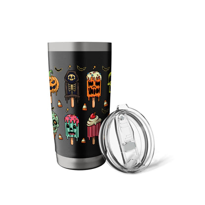 Halloween Popsicle Horror Summer Ice Cream Summerween Stainless Steel Insulated Tumbler