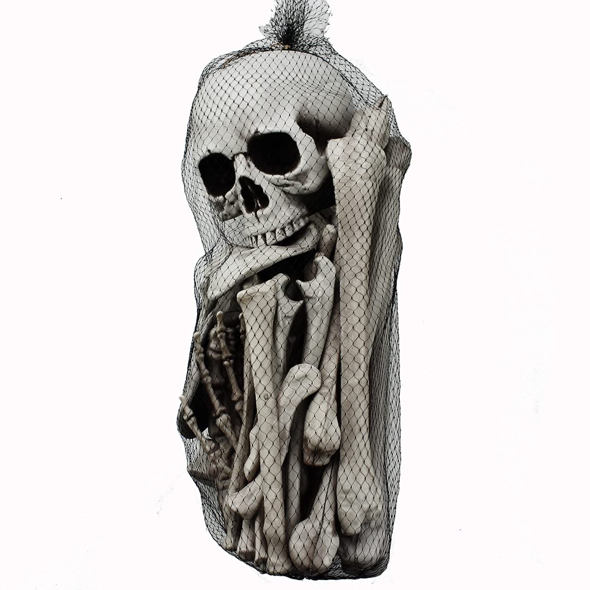 XONOR 28 Pieces Skeleton Bones and Skull for Halloween Decor or Spooky Graveyard Ground Decoration (28PCS)