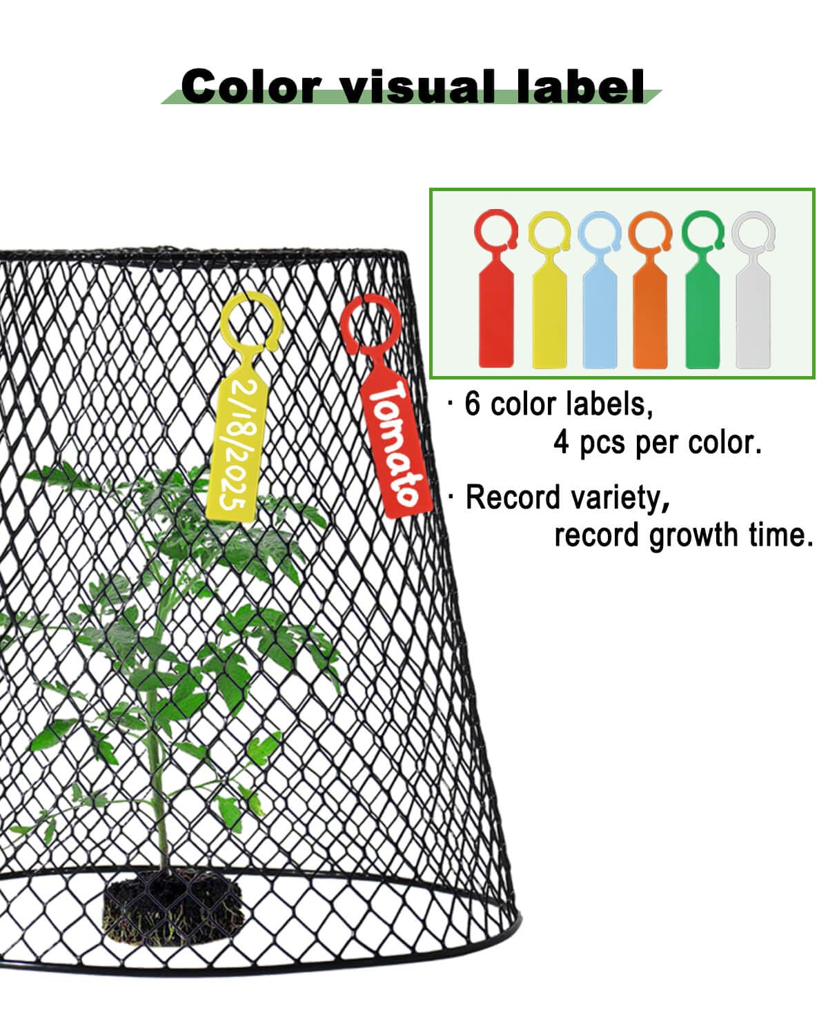 vensovo 12 Pcs Chicken Wire Cloche Plant Covers, 9 inch Metal Plant Protectors from Animals, Heavy-Duty Garden Netting to Keep Rabbits, Squirrels, Birds & Other Small Animals Out