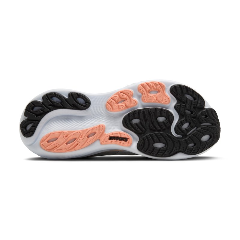 Brooks Women’s Adrenaline GTS 25 Supportive Running & Walking Shoe - Grey/Blackened Pearl/Coral - 5 Medium
