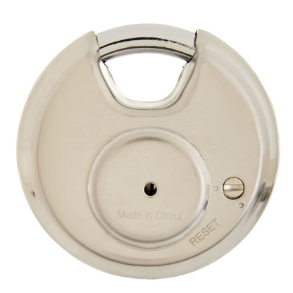 BRINKS – Heavy Duty Combination Padlock – 80mm Chrome Plated Lock with Hardened Steel Shackle – Resettable Security Lock for Storage Lockers, Toolboxes, Outdoor & Indoor Sheds, and More