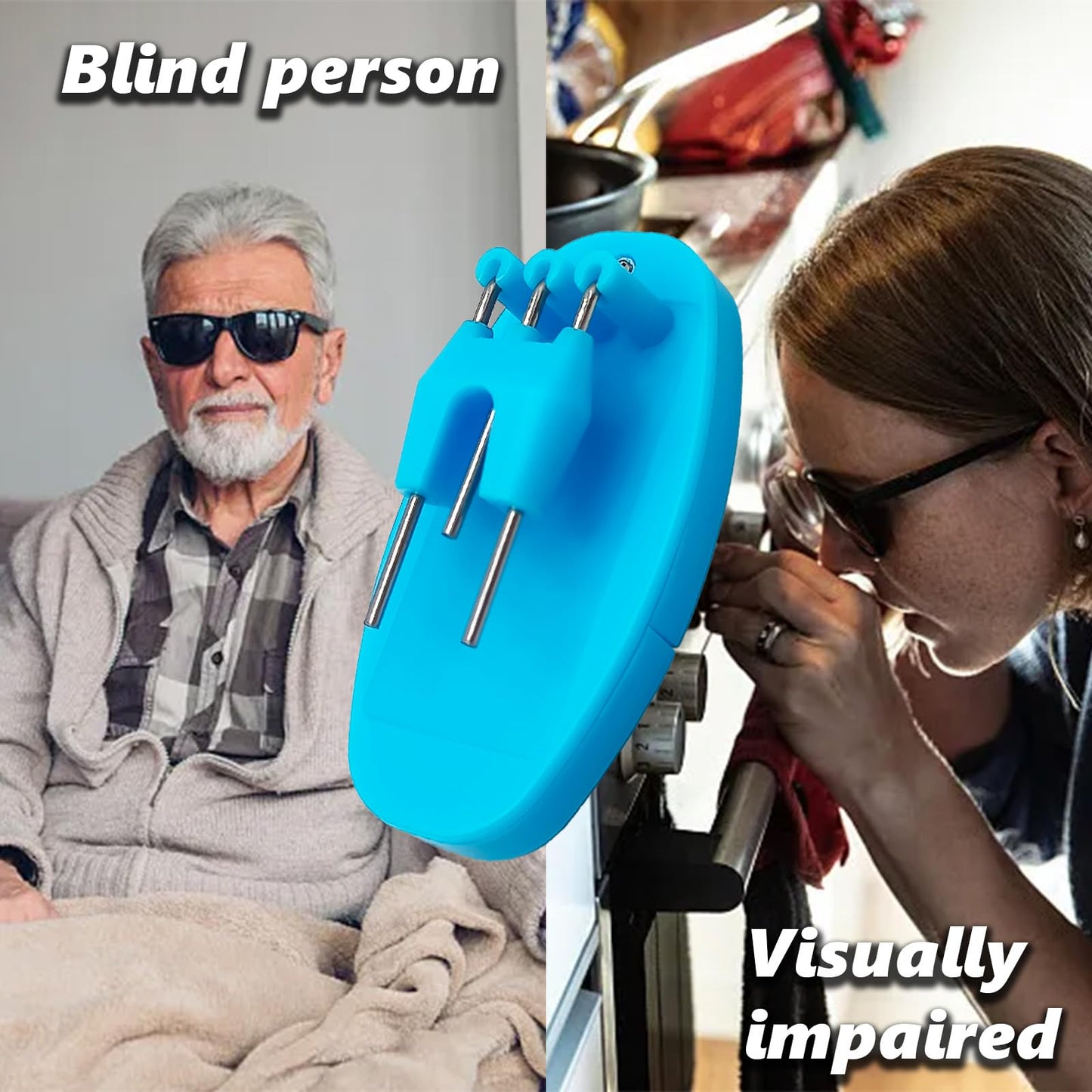 Liquid Level Indicator with Loud Audible Alarm to Signal Cup Mug Full for Blind or Visually Impaired,Cup & Mug Pouring Level Detector Beeper for Hot or Cold Drinks