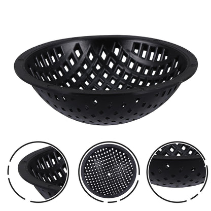 Yardwe 20 Pcs Bonsai Pot Bottom Mesh Pads, Black Plastic Drainage Screens, 2.95 Inch Round Grid Mats for Indoor and Outdoor Plant Pots, Prevent Soil Loss and Improve Air Circulation