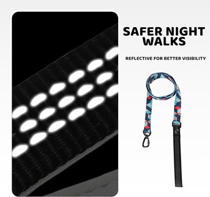 EVERKING Dog Collar & Leash Set for Everyday Walking | Matching adjustable collar and leash set with reflective handle and heavy-duty hardware for comfortable everyday dog walks.