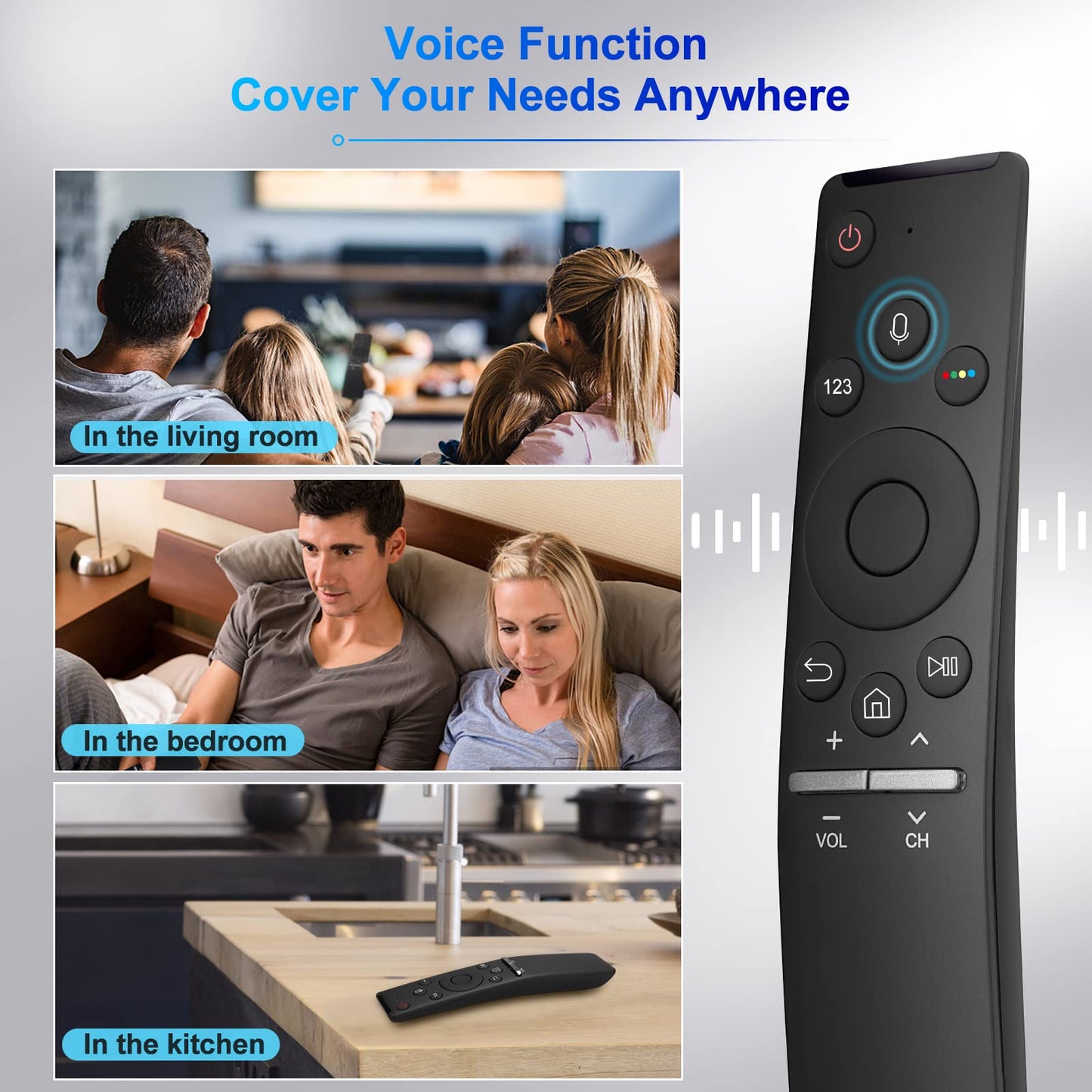 Voice Replacement for Google-Chromecast-Remote, G9N9N for Chromecast with Google TV Remote, for Google TV Streamer (Only for Snow Chromecast Google)
