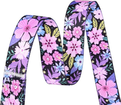 Mihqy Dog Collar with Bohemia Floral Tribal Geometric Patterns - Soft Ethnic Style Collar Adjustable for Small Medium Large Dogs(Floral Pink,XS)