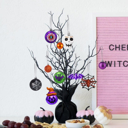 Halloween Ornament Set, 30pcs Shatterproof Tree Decorations Indoor