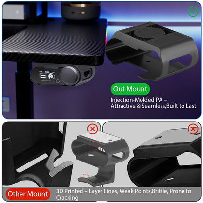 Under Desk Mount Holder for SteelSeries Arctis Nova Pro Wireless Base Station–Arctis Pro Wireless NOVA Magnetic Mount Secretlab MAGNUS Version ,Headphone Hanger Stand for Arctis Nova Pro Wireles