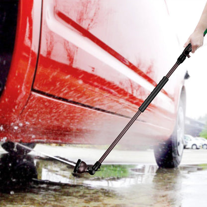 RESTMO 36”Long Watering Wand, 180° Swivel Head Metal Garden Hose Wand with 10 Spray Patterns, 3ft Heavy Duty Hose Nozzle Sprayer with Thumb Flow Control, Ideal to Water Hanging Baskets, Shrubs