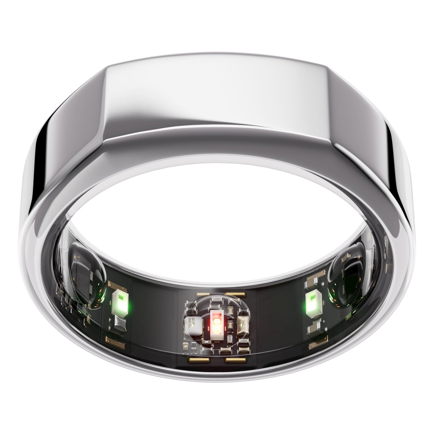 Oura Ring Gen3 Heritage - Silver - Size 6 - Smart Ring - Size First with Oura Ring Gen3 Sizing Kit - Sleep Tracking Wearable - Heart Rate - Fitness Tracker - 5-7 Days Battery Life