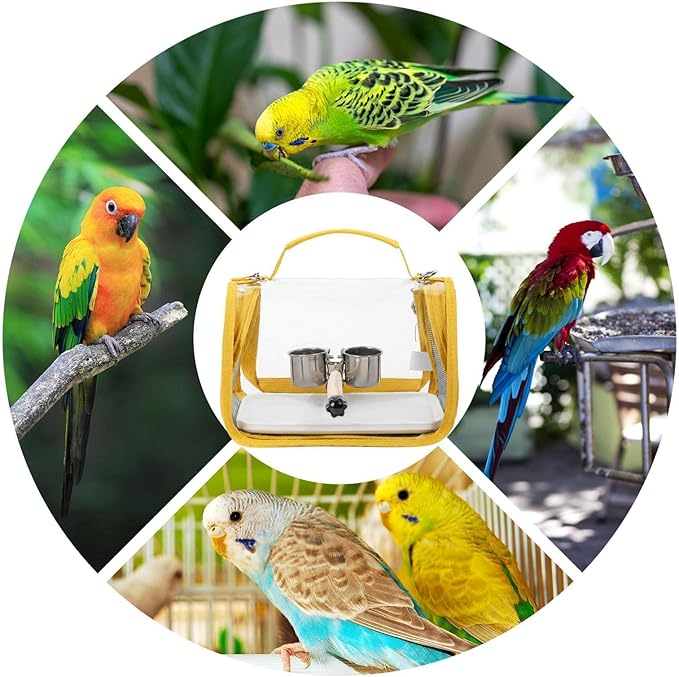 Genérico Bird Carrier Backpack | Backpack with Hanger for Bird Transport | Parakeet Carrier, Parrots, Parakeets, Nymphs, Conuros, Cockatiels: Outdoor, Camping, Holidays