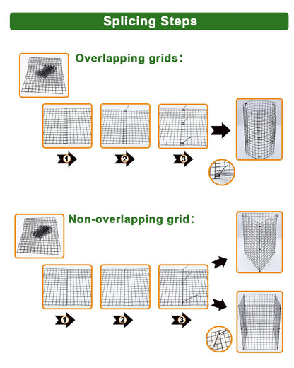 24Pcs Plant Protectors from Animals - Plant Cages for Outdoor Plants 11.8"x15.8" Metal Mesh Garden Protector for Flowers, Vegetables, to Stop Rabbits, Chickens and Squirrels
