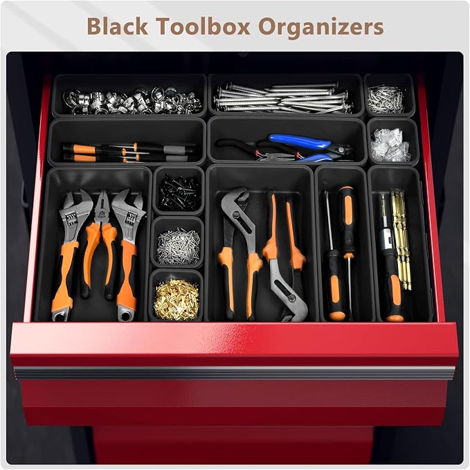 A-LuGei 【70PCS & 6Sizes】 Clear Drawer Organizer,【Hold 277 Items】 Makeup Organizer, Bathroom Organizers and Storage, Organization and Storage, Organizer Bins for Office Vanity Kitchen Tool Trays