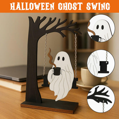 Spooky Home Decor, Ghost Swing, Cute Halloween Kitchen Dercorations, Ghost Decor, Hanging Ghosts Decor, for Women