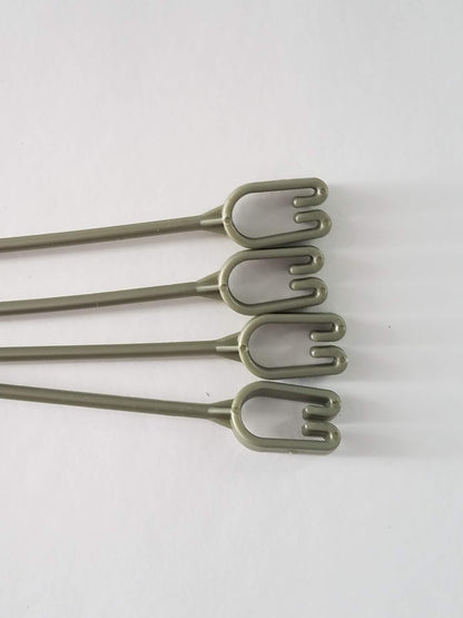 Replacement 4 Strand Plastic Hangers for 12" Hanging Baskets - Set of 5 (Olive Green)