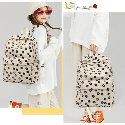 Bluboon School Backpack for Teen Girls Bookbags Elementary High School Corduroy Laptop Bags Women Travel Daypacks