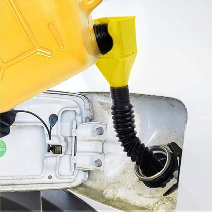 Retractable Fuel Funnel 4PCS, Durable & Foldable Design, Use for Discharging Gasoline, Diesel or Other Liquids from Trucks and Car Motorcycle，Oil Change Accessories.
