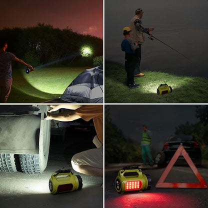 LE Rechargeable LED Lantern, Camping Essentials, 1000LM, 5 Light Modes, IPX4 Waterproof, Lantern Flashlight for Hurricane Emergency, Hiking, Home and More, USB Cable Included