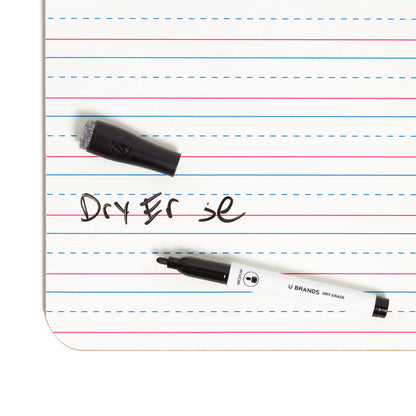 U Brands Dry Erase Lapboards, 24 Pack, 9" x 12", Double-Sided Small Whiteboards for School, Student Lapboards for Classroom, School & Homeschool Supplies, Portable Mini Whiteboard Set