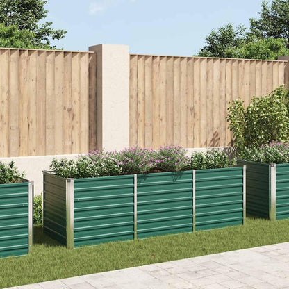 SKM Raised Bed Green Galvanized Steel 94.5x31.5x30.3 in Raised Bed,Green (Weight 30.86KG)