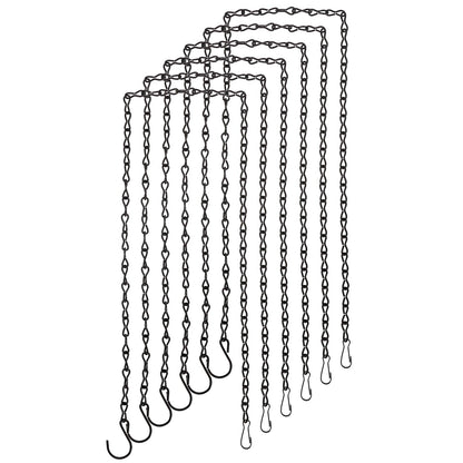 Foraineam 12 Pack 35 Inches Hanging Chains Flower Pot Basket Replacement Chain Plant Hangers for Bird Feeders, Birdbaths, Planters, Billboards, Lanterns and Ornaments