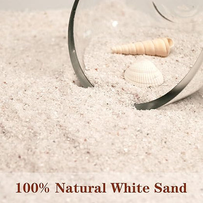 Silica Gravel, Multi-Purpose Mini White Silica Sand for Fire Pits, Aquariums and Landscaping, 11LB