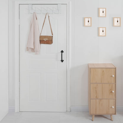 WEBI Over the Door Hooks,Over Door Towel Rack,Door Hanger,Door Coat Hanger,Over the Door Coat Rack,Door Hooks for Hanging Clothes,Back of Door,White
