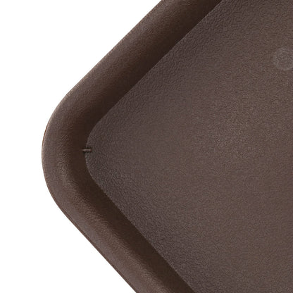 HOIGON 10 Pack 10 x 10 Inch Square Plant Saucer, Plastic Plant Saucer Drip Trays for Outdoor and Indoor Plant Pots, 1.5 Inch Deep, Dark Brown