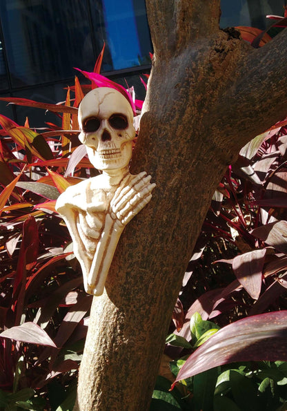 Crazy Bonez Skeleton Tree Peeker Outdoor Decoration