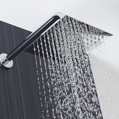 Voolan Rain Shower head, High Pressure Shower Head Made of 304 Stainless Steel, Relaxed Shower Experience Even at Low Water Flow and Pressure (8" Chrome)