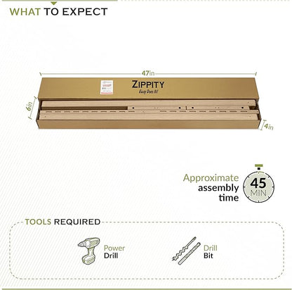 Zippity Outdoor Products ZP19072 1.9 H x 3.6 ft W WoodTek Vinyl Cedar Color Slatted Puppy Kit (2 Panels) Portable Fence