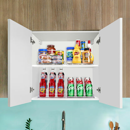 Sorbus Premium 3-Tier Spice Rack Organizer - Acrylic Spice Organization for Cabinet, Multipurpose Shelf - Durable Spice Organizer for Kitchen, Pantry, Room, Office & Countertop - 2 Pack