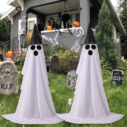 2Packs Halloween Decorations Outdoor,Halloweens Party Decoration Indoor,Spooky Ghost with Remote Control String Lights,Halloween-Ghost Lights for Porches Yards Gardens Lawn (Ghost Pet)
