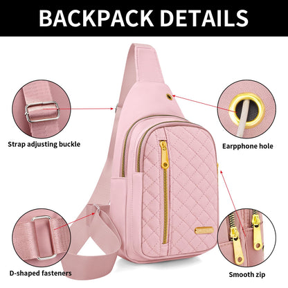 Small Sling Bag For Women Men Casual Crossbody Sling Backpack