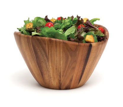 Lipper International Large Wavy Bowl, Acacia