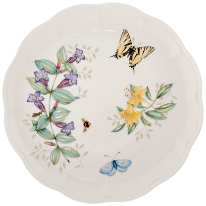 Lenox Dinnerware Set, Butterfly Meadow 18-Piece Set, Service For 6, White Porcelain, Butterfly And Flower Designs, Plates And Bowls Sets, Dishwasher Safe, Home & Kitchen (Assorted, 18 Pieces)