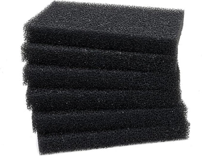 Aquarium Bio Filter Media Sponge, 6.28 x 4 x 0.78 inch 6 Pack Cut-to-Size Foam for Aquarium Fish Tank (6 pcs)