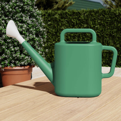 2 gal. Resin Watering Can Large Capacity High-Strength Leakproof Watering Pot for Garden Lawn Flower Care，for Outdoor Plants Vegetables Bushes (Green)