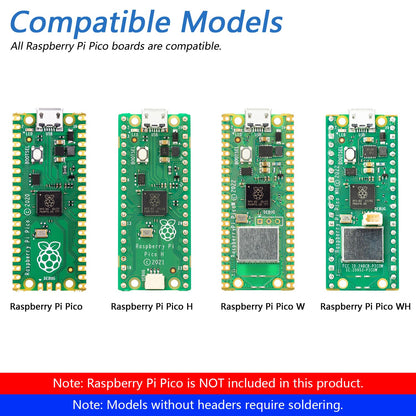 Freenove Mecanum Wheel Car Kit for Raspberry Pi Pico (Not Included) (Compatible with Arduino IDE), Dot Matrix Expressions, Obstacle Avoidance, Line Tracking, Light Tracing, Colorful Light, App