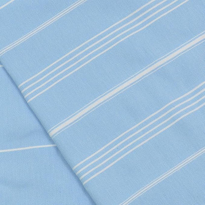 Bersuse Towels Anatolia XL Beach Blanket Throw Blanket Turkish Towel 100% Cotton Extra-Large Quick-Dry Lightweight Premium Peshtemal Towel - 61x82 Inches, Blue