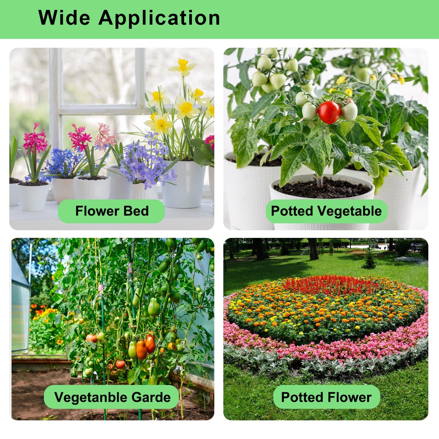 250FT Drip Irrigation System Kit, 50FT 1/2" Main Tube & 200FT 1/4" Tubing, Quick Connect Design, Brass Splitter, Adjustable Emitters & Misting Sprayers for Garden, Lawn, Raised Beds, Outdoor Plants