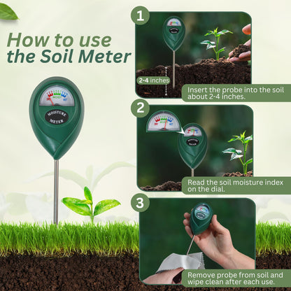 Garden Rituals - Soil Moisture Meter for Indoor Plants, Accurate Plant Soil Moisture Meter with Precision Sensors, Easy to Use, Compact and Ergonomic Design, The Ultimate Water Measurer for Plants