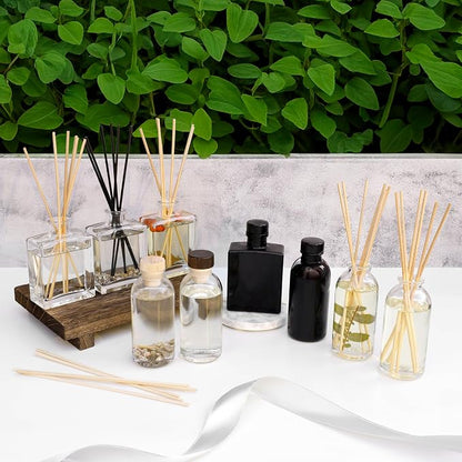 Urban Naturals Sensual Amber Blossoms Reed Diffuser Set | Made with Essential Oils & Real Botanicals | Sweet Amber, Night Blooming Jasmine, Sandalwood, Bergamot, Vanilla & Musk | Made in the USA