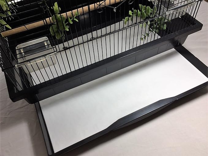 BirdCage Liners - POLY COATED- Medium Sizes -Custom Sizes- 60, 100 or 150 Pre Cut Sheets - Up To 300 Ft of Paper